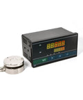 Hardworking Workhorse Load Cell Sensor With Indicator Display For Compression Force And Weight Measurement Industrial Grade Pressure Scale Sensor With Dual Relay Outputs And Peak Recording 0 To 2T Capacity Heavy Duty Bellows Design, shown with display