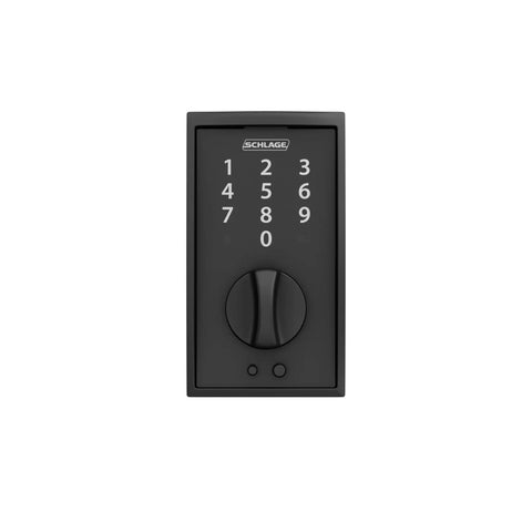Lock It Down Tight With This Straight Up Solid Touchscreen Electronic Deadbolt In Matte Black Century Trim For Foolproof Grade 2 Security And Nineteen Quick Setup Codes Anytime