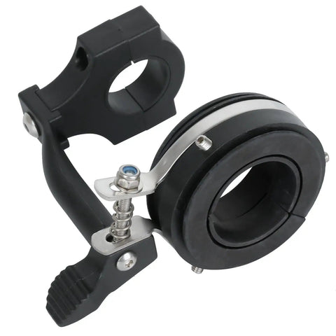 Universal Cruise Control Throttle Assist Thumb Throttle Lock Adapter Clamp Kit For Motorcycles Fits 7/8 Inch And 1 Inch Handlebar Bars Black Easy Install With Detachable Rubber Inserts For Most OEM And Aftermarket Grips