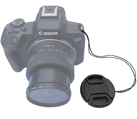 Camera with 39mm Lens Cap Covers Snug Fit For Lenses With 39mm Filter Thread, Works With Popular 27mm F2.8, 60mm F2.4 Macro, 23mm F2.8 And Other 39mm Threaded Glass, 2 Pack attached by cord