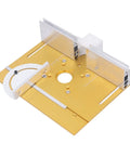 Heavy Duty Aluminum Trimming Flip Plate With Smooth Milling Guide Table Insert For Rock Solid Woodworking Router Lift Mount, 240x200mm.