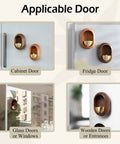 Dope Door Bell For Entry Alerts And Quick Decor Magnetically Attached Handmade Cherrywood With Matte Brass Finish, uses on different doors