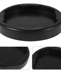 Shock Absorbing Floor Pads For Home Gym 4 Pack Non Slip Base Mats For Treadmills Elliptical Machines And Weightlifting Noise Reduction Durable Round Design For Stable Easy To Clean Floors, black round pad
