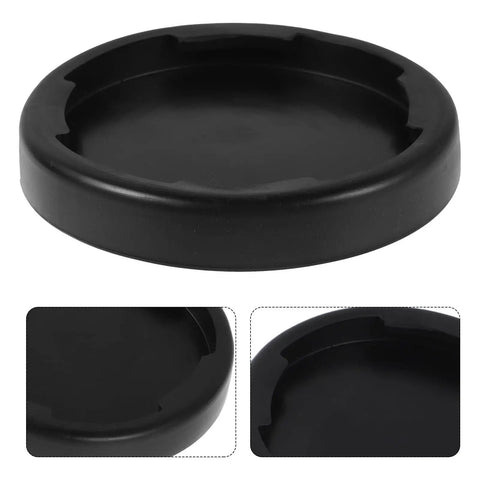 Shock Absorbing Floor Pads For Home Gym 4 Pack Non Slip Base Mats For Treadmills Elliptical Machines And Weightlifting Noise Reduction Durable Round Design For Stable Easy To Clean Floors, black round pad