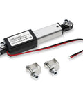 12V Mini Electric Linear Actuator With 1.2 Inch Stroke, 0.6 Inch Per Second Speed, 60N Load, IP54 Waterproof with mounting brackets