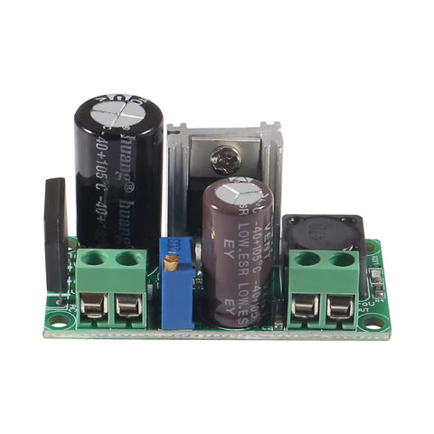 Front view of Four Pack AC DC Buck Converter Modules 5 To 30V AC Or 5 To 50V DC In Adjustable Output 3.3 To 33V 2A Voltage Regulator Power Supply Board