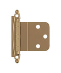 Heavy Duty Steel Cabinet Hinges One Pair 3 8 Inch Knockout Inset Fit For Face Frame Doors Custom Champagne Bronze Finish