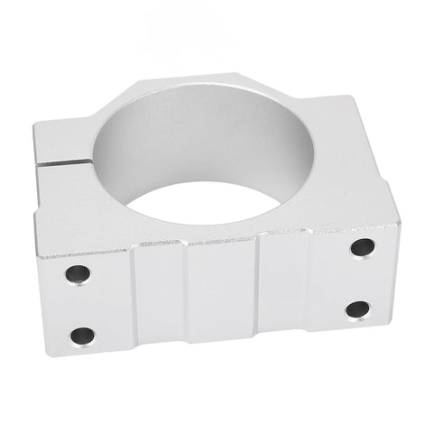 Heavy Duty CNC Spindle Clamp Motor Bracket Holder 65mm Hella Sturdy Aluminum Router Mount close-up view.