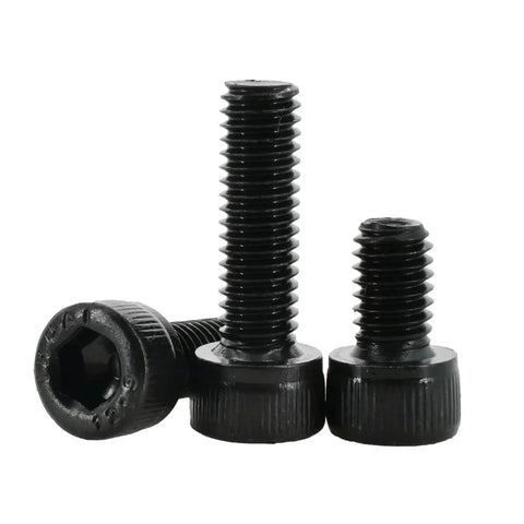 Pro Grade M2 M3 M4 M5 M6 Screws Bolts Nuts Kit Beefy Grade 12.9 Black Carbon Steel DIN912 Hex Socket Cap Head Allen Machine Screws and Nuts Set for Home Shop and DIY Projects black hex socket cap screws