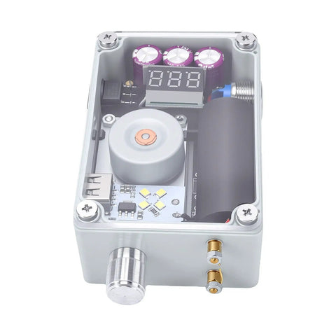 Sturdy Hand Crank Generator And Emergency Usb Charger With Blazing Bright Led Light And Solid Fire Starter showing internal components and circuitry.