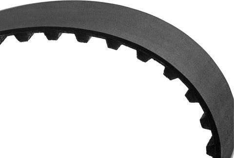 Close-up of black ribbed rubber drive belt for Craftsman CME W320 Planer, showcasing durable material and design.