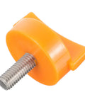 Locking Squeezer Screw for Citrus Juicer Replacement Part, orange plastic, metal threading, 40.0 size, pro grade quality