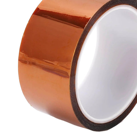 Side view of Pro Grade Polyimide Kapton Tape For Electronics And DIY Projects, High Temperature Insulation Tape For Motors Circuit Boards Battery Wrapping Sublimation And Transformers, Heat Transfer Ready, 108.3 Ft Roll