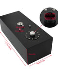 15 Gallon Aluminum Racing Fuel Cell Tank With Cap And Level Sender Rollover Vent 8AN Inlet And Outlet 57 L Drift Car Fuel Tank Black Finish For Drift Ready Performance, showing dimensions and details in black finish