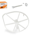 Kickass Premium Air Filter Cage and Wingnut Screw Kit For Honda CR125R CR250R Dirtbike Setup 2002 Through 2007, showing white air filter cage.