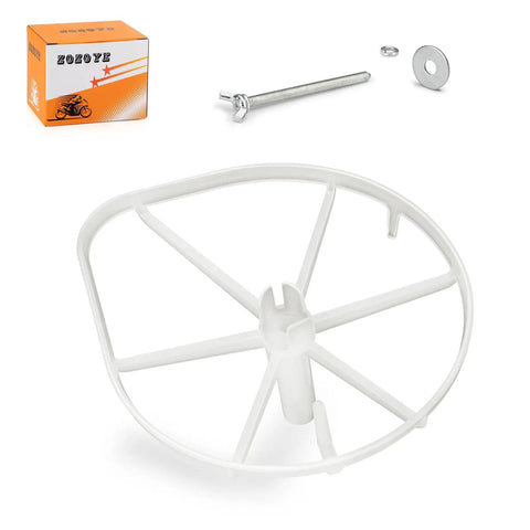 Kickass Premium Air Filter Cage and Wingnut Screw Kit For Honda CR125R CR250R Dirtbike Setup 2002 Through 2007, showing white air filter cage.