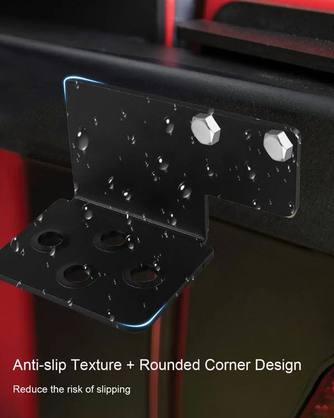 Close-up of anti-slip bolt-on steel step with water droplets for Left Side Driver Tractor Step For GC1700 Series Sub-Compact Tractors.