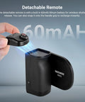 Detachable remote of MagSafe Compatible Phone Grip With Wireless Charging And 3500mAh Battery, ergonomic leather handle.