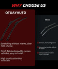 Comparison showing High-quality Heavy Duty Windshield Wiper Blades For 2007 To 2013 Chevy Silverado Tahoe, clear visibility features.