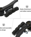 Two Set Bike Brake Kit For Road And Mountain Bikes, Aluminum Calipers, Durable Rubber Pads, Easy Install, All In One Brake System
