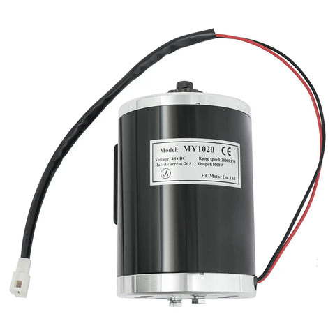 48V 1000W Brushed Motor Kit With 3000 RPM Output and 26A Adjustable Speed Controller for scooters and bikes