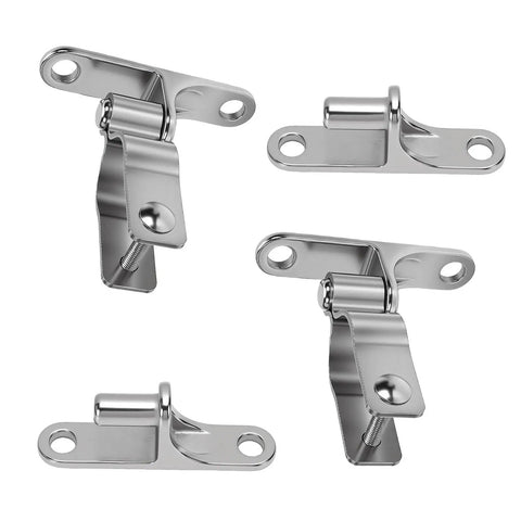 Heavy Duty Gate Hinges Set In 304 Stainless Steel For Wood And Chain Link Fences One And Three Eighths Inch Wide Wall Mounted Hinge Kit