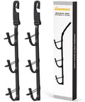 Rugged Truck Gun Rack For Seat Back With Triple Anti Slip Hooks And Adjustable Silicone Strips Heavy Duty Car Rifle Mount shown with packaging