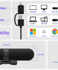 Desktop PC Speakers For Computer, Monitor Soundbar With Easy Volume Knob And Sturdy Clamp, USB C Ready, full compatibility chart