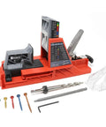 Auto Jig Pocket Hole Jig System Starter Pack With Self Adjusting Design And 50 Assorted Screws for Woodworking Joinery