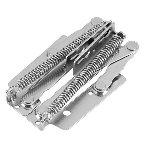 Heavy-Duty 80-Degree Lift Up Cabinet Hinges For Cabinets And Folding Sofa Beds Stainless Steel Left And Right Plated Finish Hinge Set