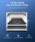 10L Digital Ultrasonic Cleaner With Heater And Timer, 240W Stainless Steel Pro Grade Sonic Cleaning Machine material details