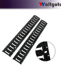 Heavy Duty Two Pack Track Tie Down Rails For Vans And Trailers Rock Solid Galvanized Steel angled view showing twelve locking slots.