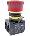 Emergency Stop Switch 18A 125V and 12A 250V, Beefy Heavy Duty E Stop With Two Terminal Tabs, Replacement For KEDU HY57B