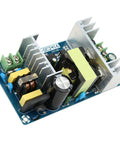 Industrial 150W 24V DC Switching Power Supply Module 100-240V AC To 24V DC 6A-9A, SMPS board with heat sinks, top view