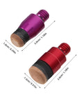 Small Dent Remover Hammer Tips M8 Metal Kit Four Pieces For Vehicle Repair with two threaded tips, 3.0cm long
