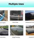 Large Capacity Foldable Water Storage Bladder For Garden And Emergency Use Heavy Duty PVC Tank With Spigots And Overflow Kit uses