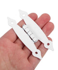 Premium White Metal H Shape Cabinet Door Hinges For Interior Cabinets And Furniture Doors With 89x37x1.2mm Flush Mount Corner Hinge