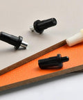 Spring Loaded Replacement Pins Kit for Door and Shutter Louvers, Black and White Plastic with Cold Rolled Steel, Includes 10 Pins, Fits 7cm or 8cm Opening Frames, Easy DIY Repair and Upgrade, black and white pins