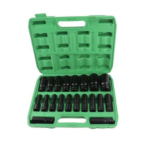Top Tier Rustproof Electric Hex Key Socket Kit With Drill Adapter For Heavy Duty Jobs Made From Chrome Vanadium Steel Includes Wide Size Range To Power Through Any Tough Bolt Or Nut On Site Today, 20-piece set in case