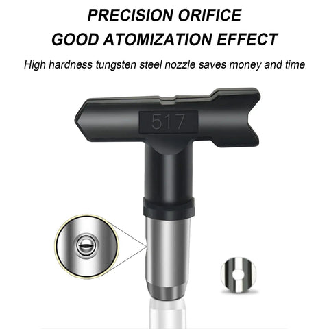 517 nozzle from 5 Pack Reversible Airless Spray Tips Set For Paint Sprayers 211 313 415 517 623 Stainless Steel 304 Nozzles