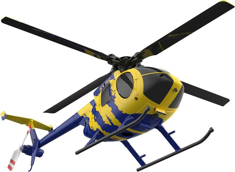 MD500 Style RC Helicopter for Adults, Easy as It Gets 2.4GHz Remote, Flybarless 6-Axis Gyro, 4CH Stabilized Flight, Optical Flow Sensor