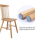 Heavy Duty Furniture Glides 80 Pack Smooth Cruise Leg Pads with Tapered Nail Feet on wooden chair legs for floor protection.