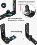 Heavy Duty Double Acting Saloon Door Hinge With Gravity Self Closing For Cafe Or Bar Swing Door 304 Stainless Steel