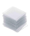 Disposable Plastic Microscope Slides 22x22mm, Clear One Time Use Lab Slides, 100 Count, Perfect for Urine Test Samples and Everyday Microscopy, Pro Grade Light Transmission for Sharp Observations stack