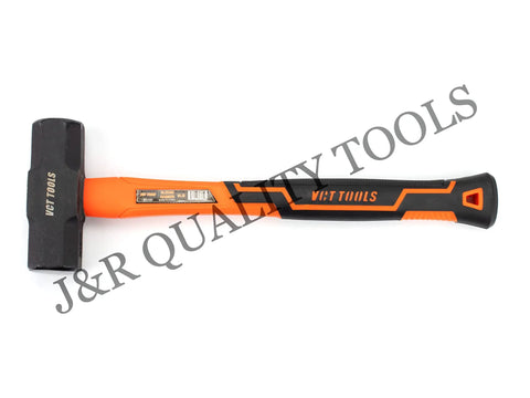 3 Pound Sledge from 5 Piece Hammer And Mallet Set With 16 Ounce And 32 Ounce Ball Peen Hammers, Shock Absorbing Fiberglass Handles