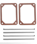 Engine Push Rod Kit With Valve Cover Gasket Bundle Includes 4 Push Rods And 2 Gaskets Replaces 498746 690981 690982 Fits 4015770123 Through 4015770133 Series Durable OEM Style Replacement For Smooth Running: 2 gaskets, 4 rods
