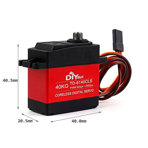 Beefy 40kg Digital Servo With Coreless Motor And Metal Gear 360 Degree Continuous Rotation for cars robots helicopters high torque
