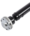 Top Tier Rear Driveshaft And Sturdy Propeller Shaft Assembly Built For Dead Straight Plug In Swaps And Roll Smooth Awd Grip On Ford Flex And Lincoln Mkt Vehicles From 2009 Through 2018, showing the steel rear shaft end.