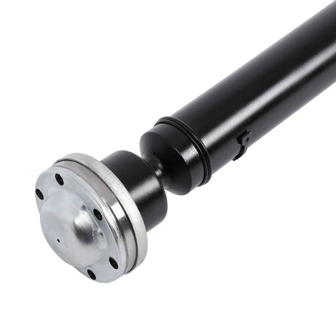 Top Tier Rear Driveshaft And Sturdy Propeller Shaft Assembly Built For Dead Straight Plug In Swaps And Roll Smooth Awd Grip On Ford Flex And Lincoln Mkt Vehicles From 2009 Through 2018, showing the steel rear shaft end.