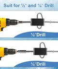 Go To Ice Shelter Anchor Kit For Ice Fishing Setup With Drill Adapter And 4 Ice Anchor Pegs 8 Inch adapter for 1/2 and 1/4 inch drills